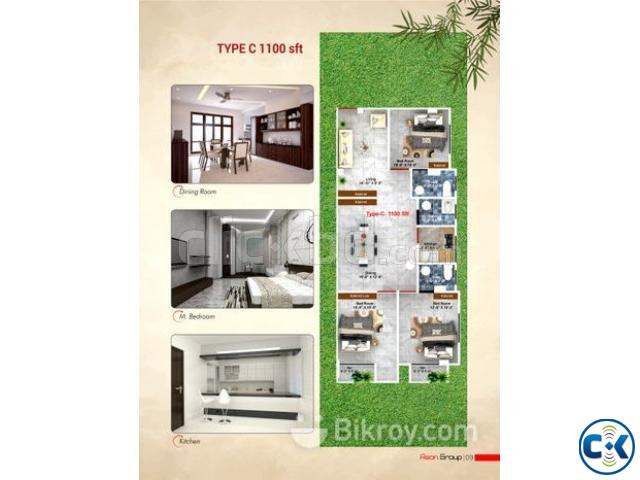 New Flat booking at 10 down payment 36 months installment | ClickBD large image 4