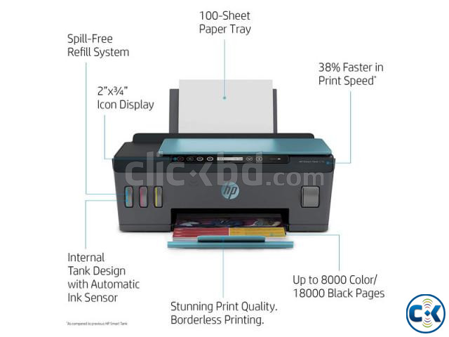 HP Smart 4-Color Ink Tank 516 Wireless All-in-One Ready Prin | ClickBD large image 2