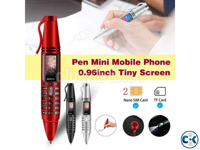 Cell Phone Dual SIM Card GSM Pen Shaped Mobile mini Phone | ClickBD large image 2