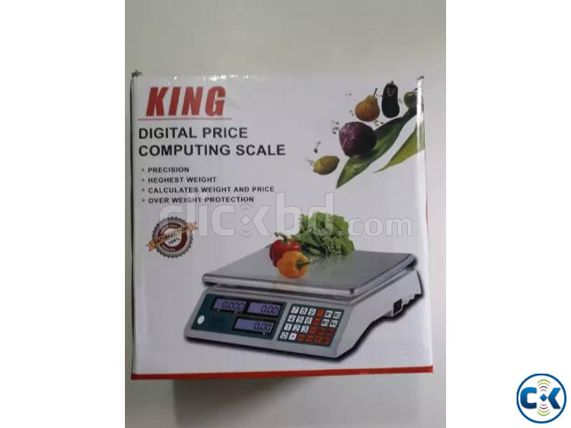 King Digital Weight Scale 45kg Rechargeable | ClickBD large image 2