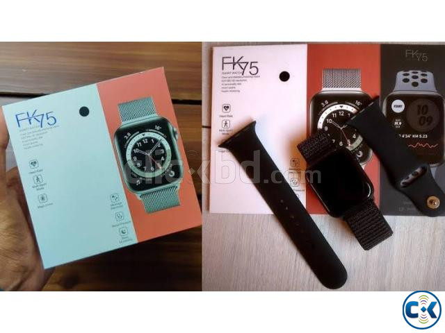 FK75 Smart watch 1.75 Inch Bluetooth Call Waterproof Dual Be | ClickBD large image 1