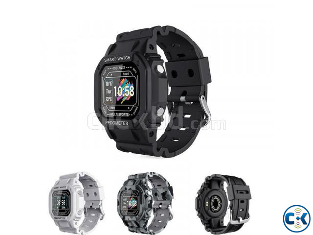 i2 Smart watch IP68 Waterproof Always Display On Full Touch | ClickBD large image 1