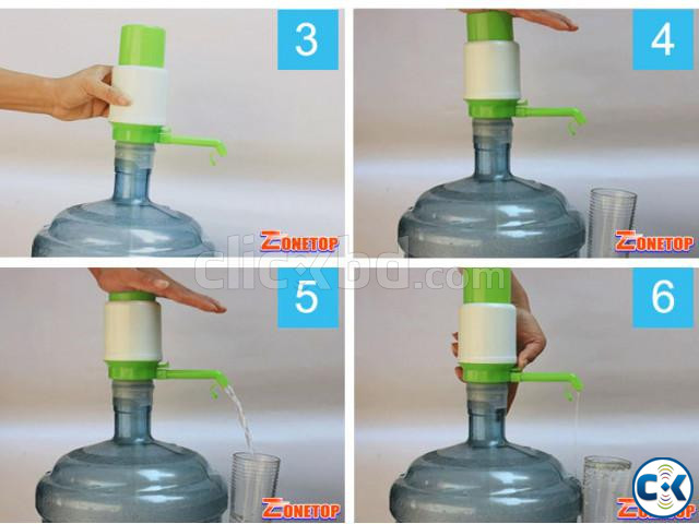 20 liter Plastic Manual Air Hand Pressure Drinking Water Dis | ClickBD large image 0
