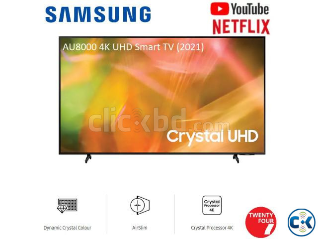 Samsung 55AU8100 55 Crystal UHD 4K Smart TV | ClickBD large image 1