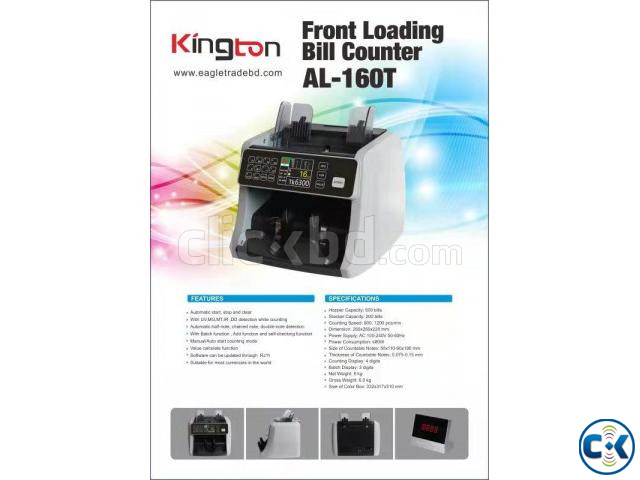 KINGTON AL 160T front loading Money Counting Machine | ClickBD large image 0