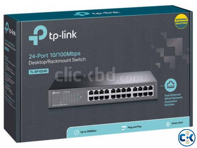 TP-Link TL-SF1024D 24-Port Desktop Rackmount Switch | ClickBD large image 0