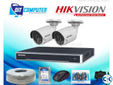 HIKVISION 2 PCS CCTV CAMERA FULL PACKAGE