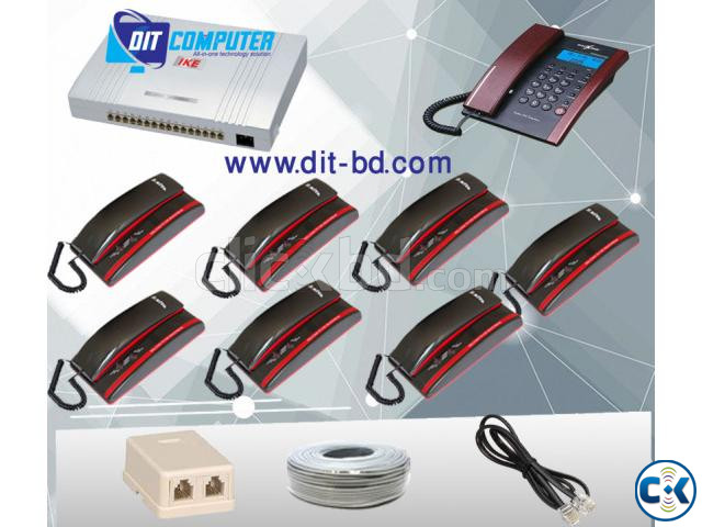 8 PCS TELEPHONE SET 8LINE PABX SYSTEM PACKAGE | ClickBD large image 0