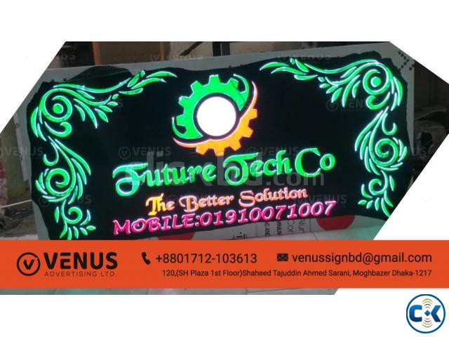 LED sign Board Neon Sign Board large image 3