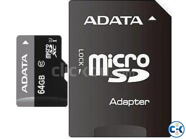Adata Geunine 64GB Micro SD Class-10 Memory Card With Adapte | ClickBD large image 2