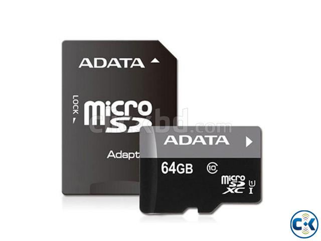 Adata Geunine 64GB Micro SD Class-10 Memory Card With Adapte | ClickBD large image 3