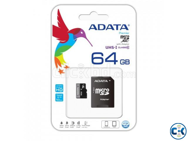 Adata Geunine 64GB Micro SD Class-10 Memory Card With Adapte | ClickBD large image 4
