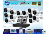 13 PCS DAHUA CCTV CAMERA 2MP HD 17 MONITOR FULL PACKAGE