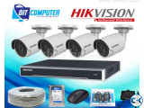 HIKVISION 4 PCS CCTV CAMERA FULL PACKAGE