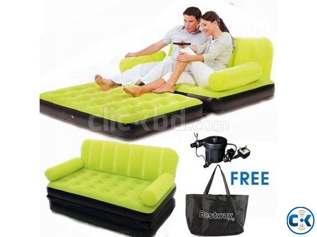 BESTWAY Double Air Bed Cum Sofa | ClickBD large image 0