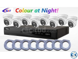 CCTV 8 pcs full color camera package