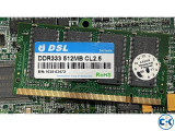 DSL DDR333 512 SD RAM for mini pc Made in Taiwan.