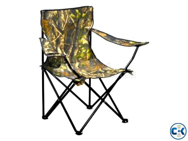 Portable Fishing Chair with Armrests Folding Camping Chair | ClickBD large image 0