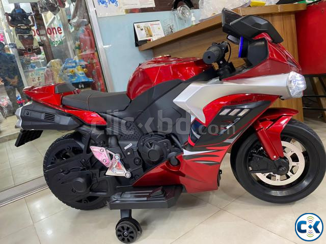 Baby Motor Bike R6 with Rubber Wheel and Leather Seat | ClickBD large image 0