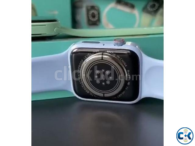 N76 Smart Watch Waterproof Series 7 Calling Option - Blue large image 3