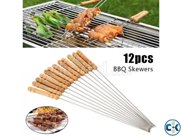 12 Pieces Barbecue Grill Sticks Set | ClickBD large image 1