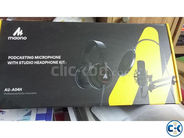 MAONO A04H Microphone with full box and headphone | ClickBD large image 0