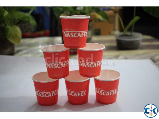 One time Disposable Paper Cup - 150ml 80ml | ClickBD large image 0