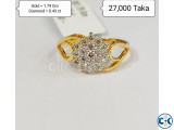 Diamond With Gold Ring 50 off