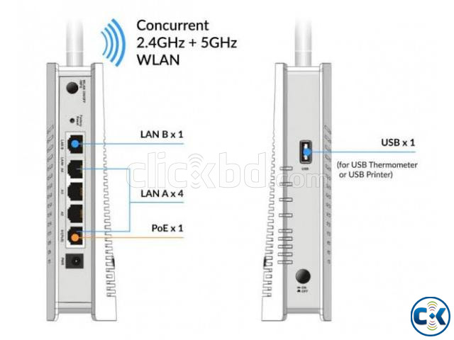 DrayTek AP-903 AC1300 Dual Band Mesh Wireless Access Point | ClickBD large image 2