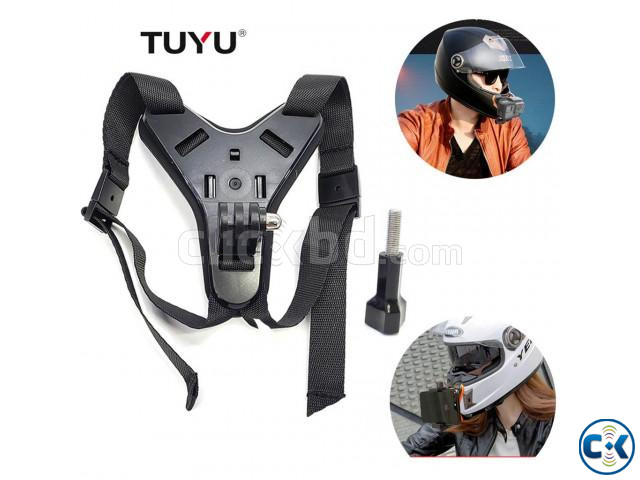 TUYU TY68 Full Face Motorcycle Helmet Chin Mount Bracket For | ClickBD large image 0