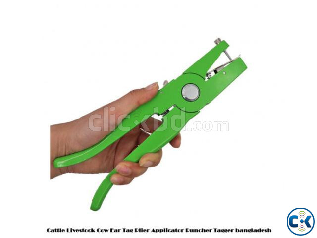 Cattle Livestock Cow Ear Tag Plier Applicator Puncher Tagger | ClickBD large image 0