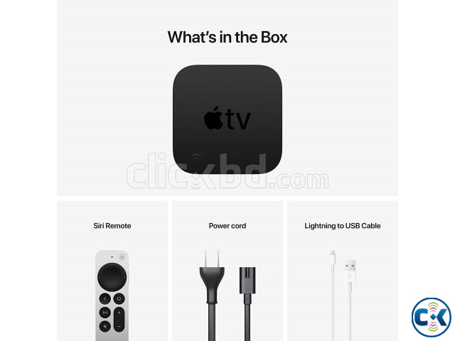 Apple TV 4K 32GB 6th Generation TV Box 2021 MXGY2ZP A  | ClickBD large image 1