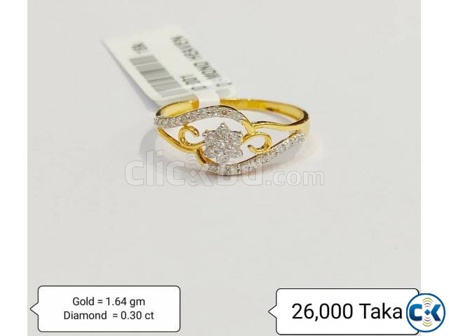 Diamond With Gold Ring | ClickBD large image 0