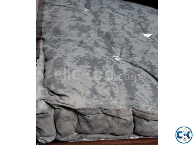 Malaysian Process Wood Bed - 5 7 with mattress | ClickBD large image 1