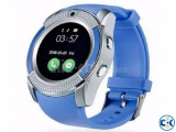 V8 Smart Watch single Sim Full Touch Call SMS Camera - White