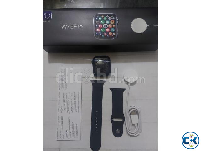 W78 Pro 1.75inch Smart Watch Waterproof Bluetooth Call Wirel | ClickBD large image 1