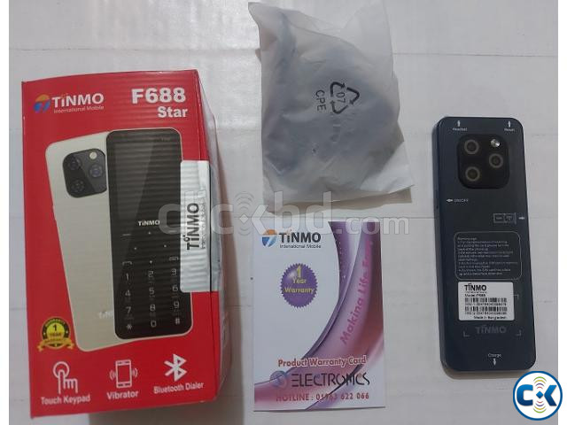 Tinmo F688 Star keypad Touch Slim Card Phone With Warranty | ClickBD large image 2