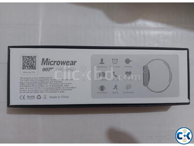 Microwear 007 Smartwatch Series 7 Wireless Charger Calling | ClickBD large image 1