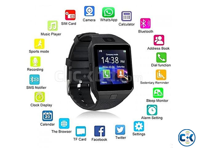 DZ09 Smart Watch Single Sim Touch Display Call SMS | ClickBD large image 4