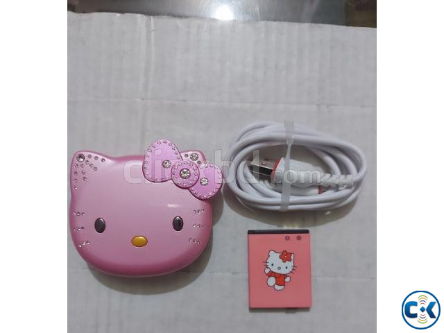Hello Kitty K688 Mini Folding Mobile Phone | ClickBD large image 3