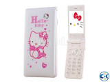 Hello Kitty D10 Folding Mobile Phone Touch Display Dual Sim