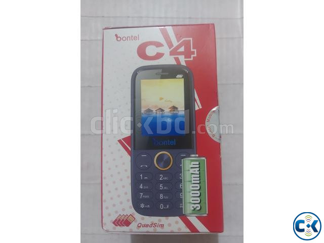 Bontel C4 Mobile Phone 3000mAh Battery Four Sim | ClickBD large image 0