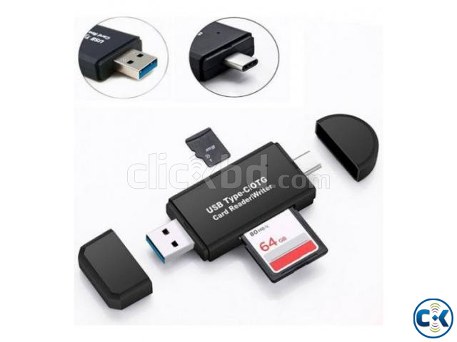 OTG Card Reader USB Type C Option | ClickBD large image 0