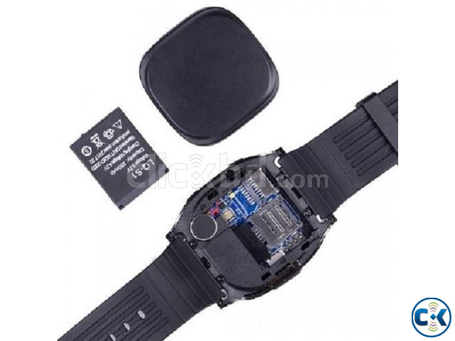 T8 Smart Mobile Watch Full Touch Single sim Camera - Black | ClickBD large image 2