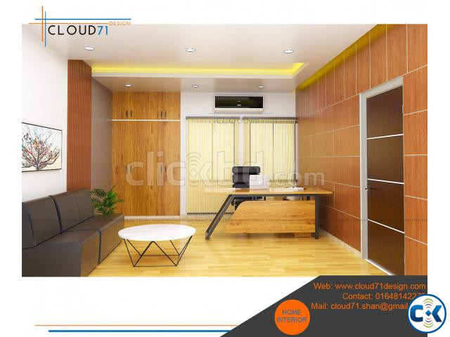 Low cost office interior in Bangladesh | ClickBD large image 1