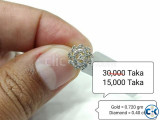 Diamond With Gold Nose PIN 50 OFF