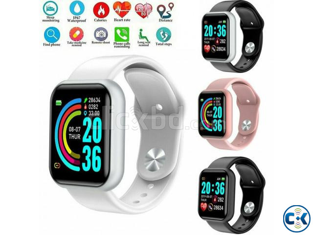 Y68 TOUCH SCREEN INTELLIGENT HEART RATE MONITORING WATERPROO | ClickBD large image 1