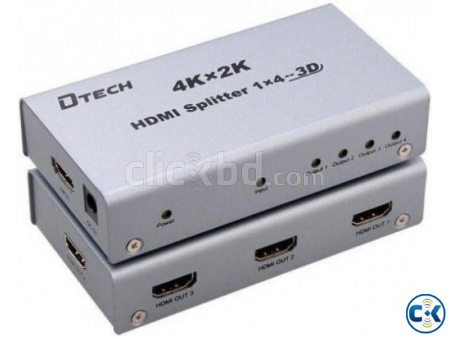 Dtech DT-7144 4K 1 to 3 HDMI Splitter | ClickBD large image 0