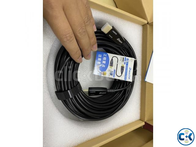 DTECH 20 Meter Fiber Optic HDMI Cable 4K 3D V2.0  | ClickBD large image 1