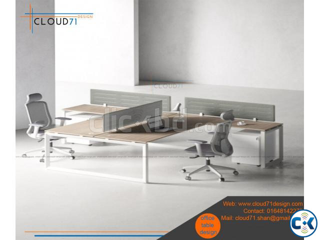 workstation table office desk office furniture | ClickBD large image 0